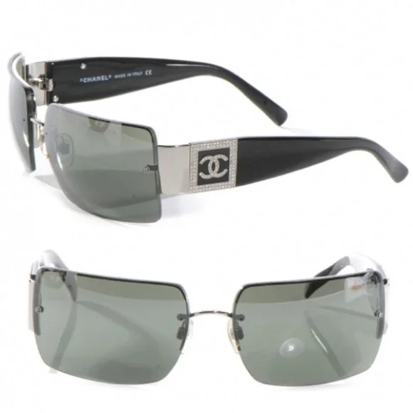 Chanel Black Sunglasses w/Swarovski Crystals​ - Picture 2 of 8